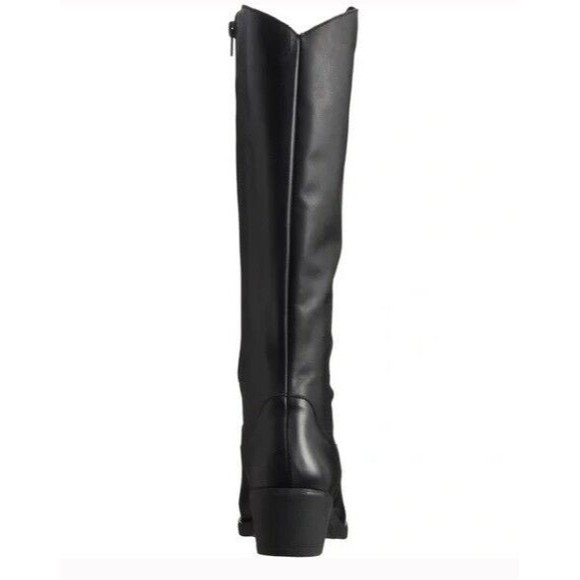 Enzo Tesoti  Sz 6.5 / 37 / 4 Equestrian Boots Black Leather Made SPAIN Zip NEW - Picture 3 of 6